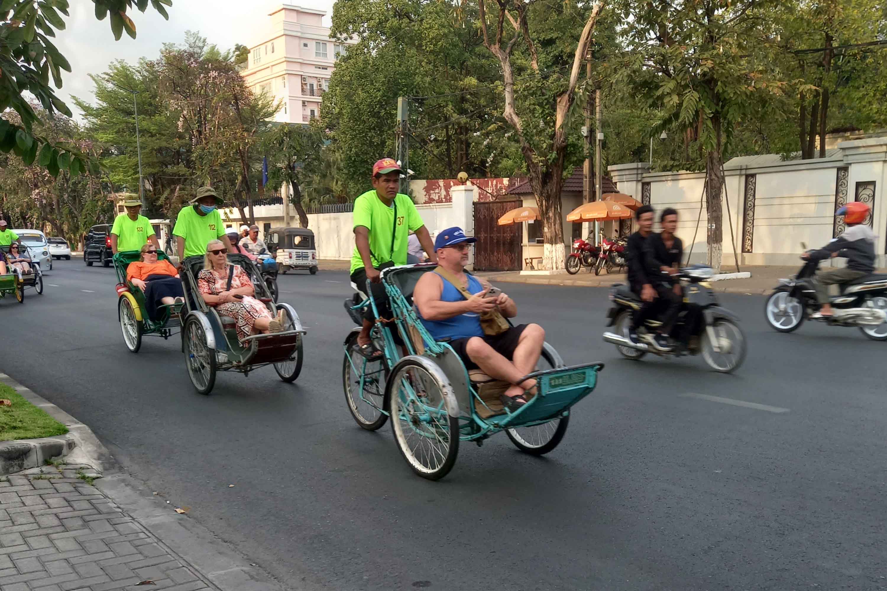 Cyclo ride in Phnom Penh
